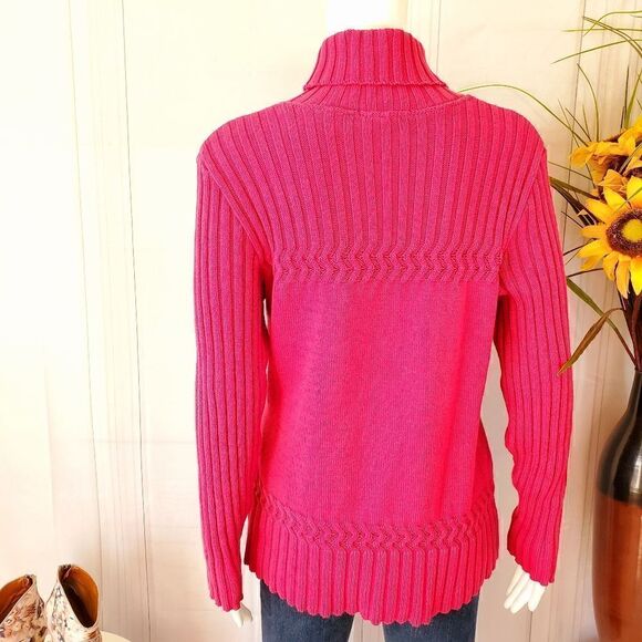 Coldwater Creek chunky knit 100% cotton sweater - Picture 5 of 6